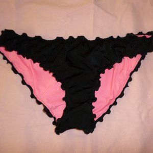 PINK Victoria's Secret Ruffle Cheeky Bikini Bottom